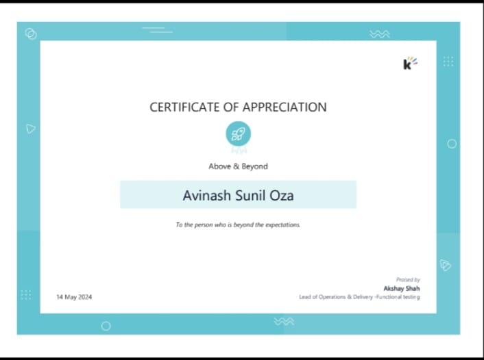 Beyond Expectations Award